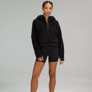 Lululemon fleece scuba crop half zip